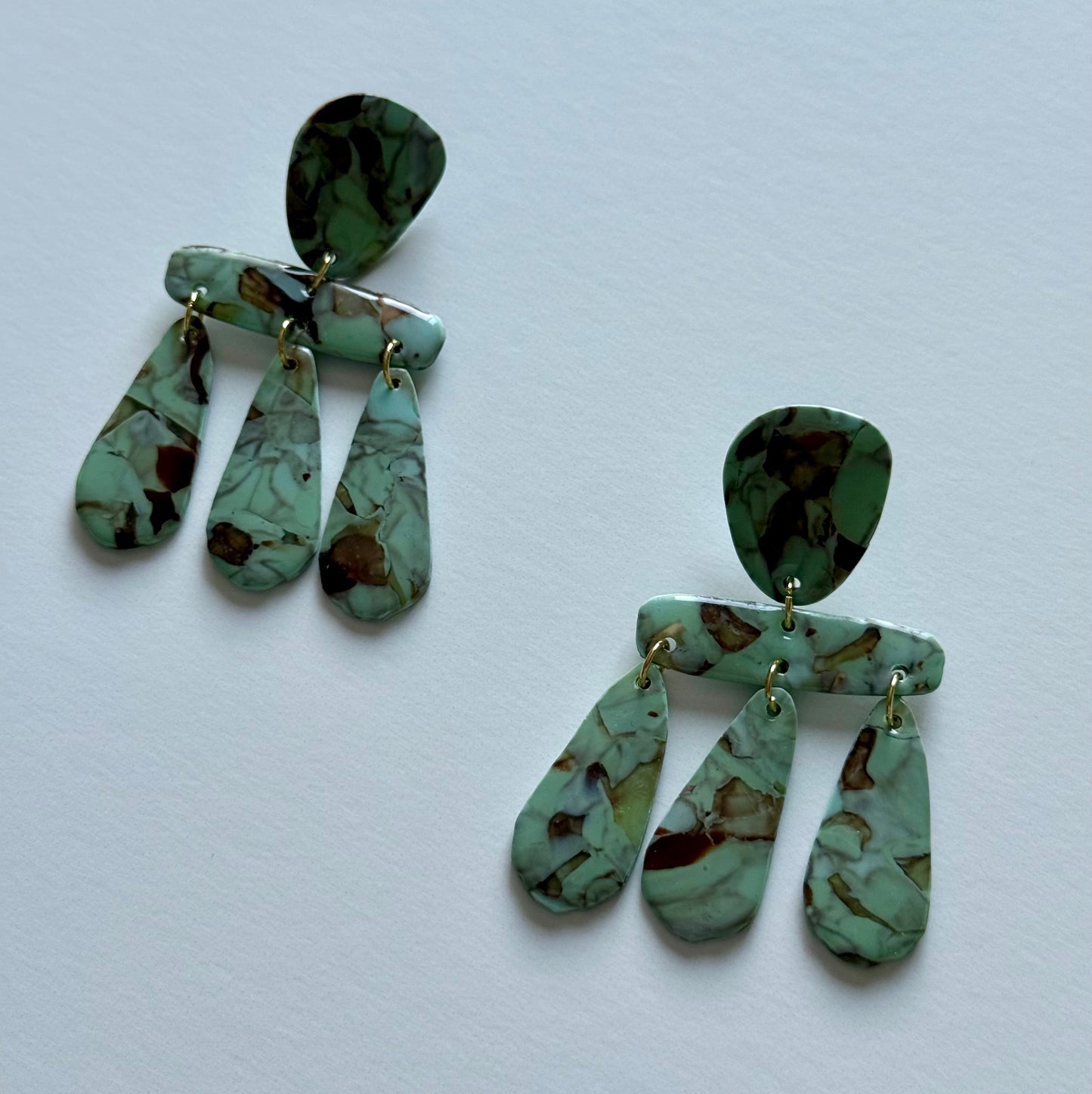 Marble Turquoise Earrings