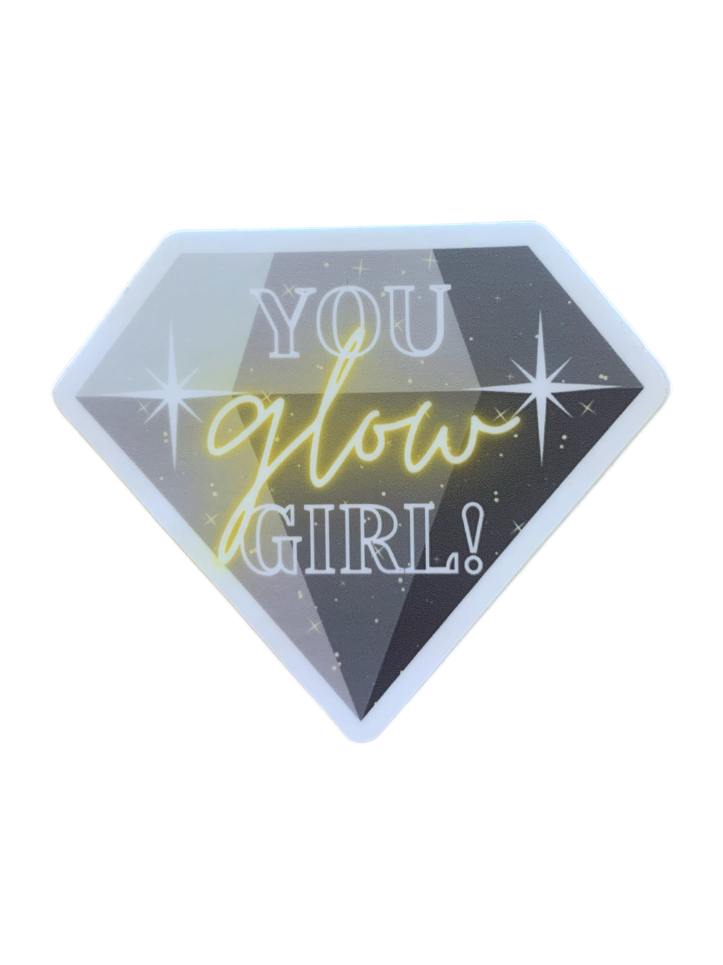 You Glow Girl-Gray Sticker