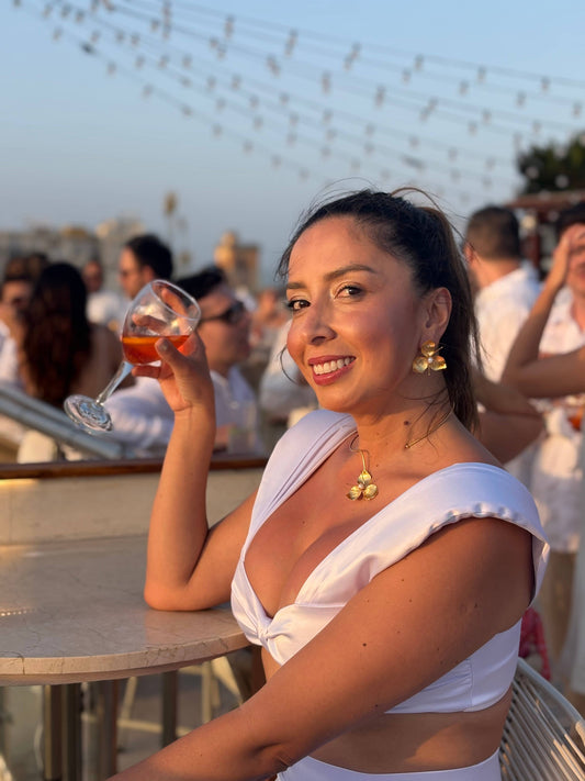 Pearl Flower Earrings