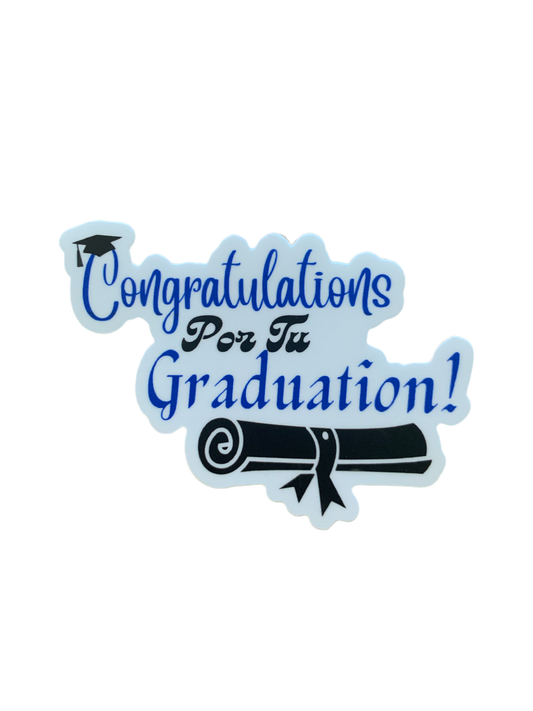 Congratulations Por Tu Graduación Sticker