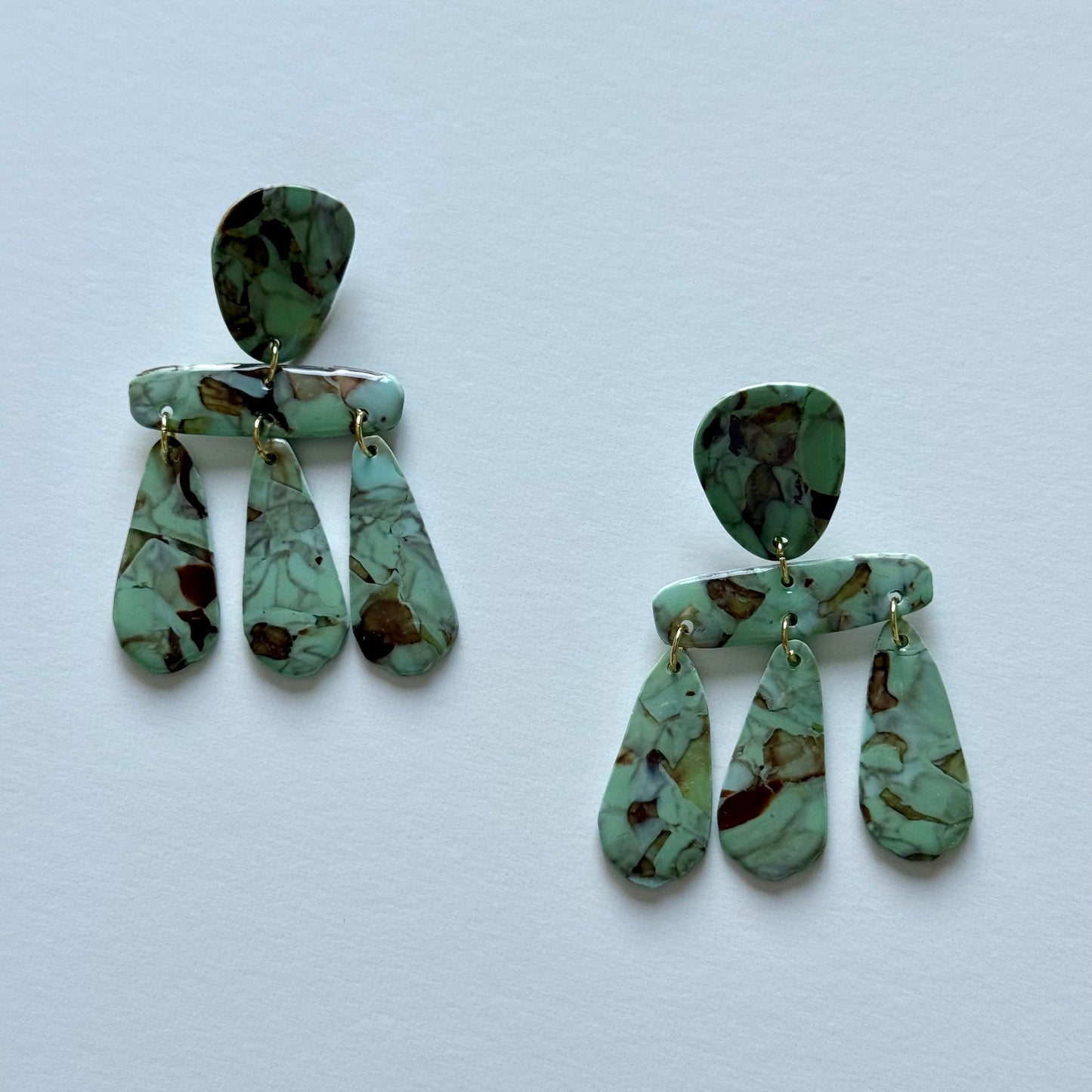 Marble Turquoise Earrings