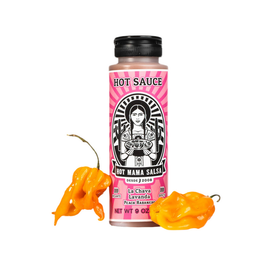 La Chava Lavanda Hot Peach Habanero Hot Sauce