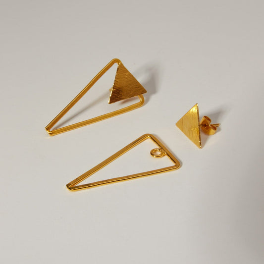 Pyramid Grace Duo Studs