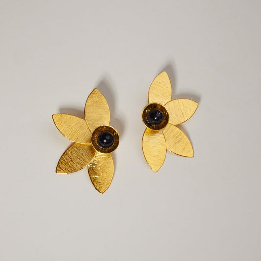 Agata Flower Earrings