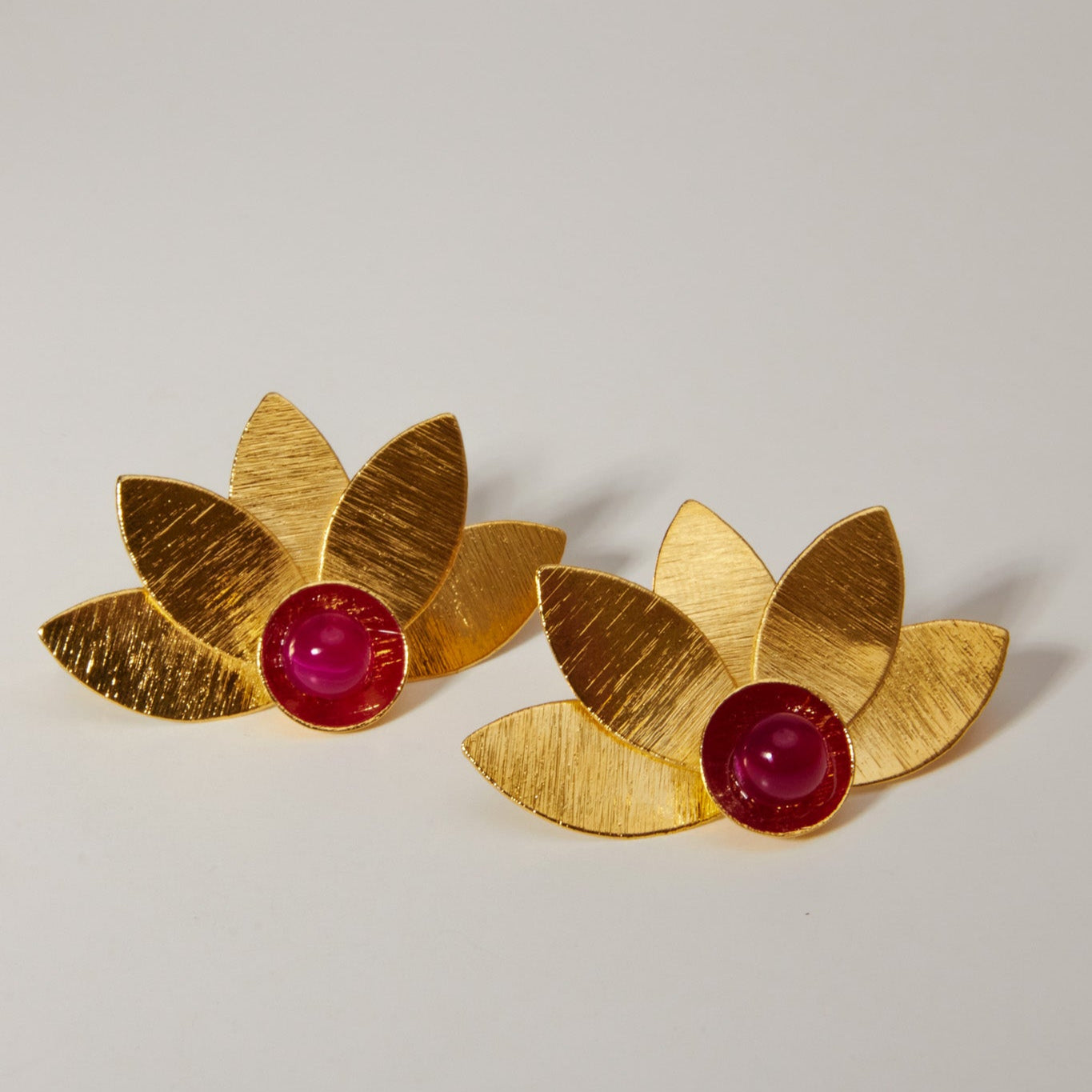 Agata Flower Earrings