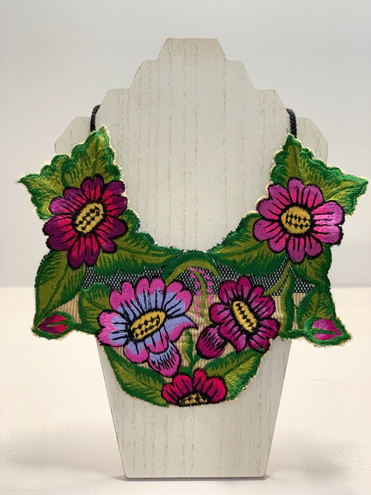 Embroidered Bib Necklace #2
