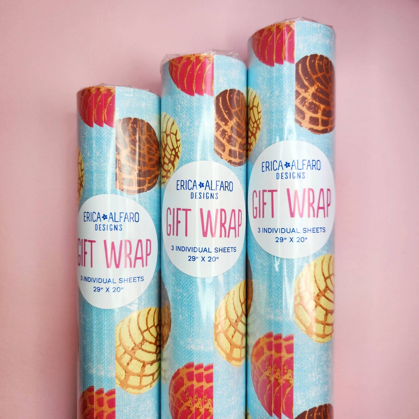 Pan Dulce Concha Gift Wrap Roll of Sheets