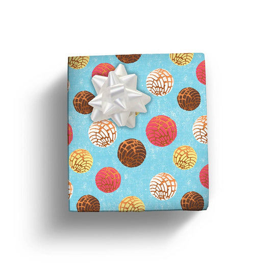 Pan Dulce Concha Gift Wrap Roll of Sheets