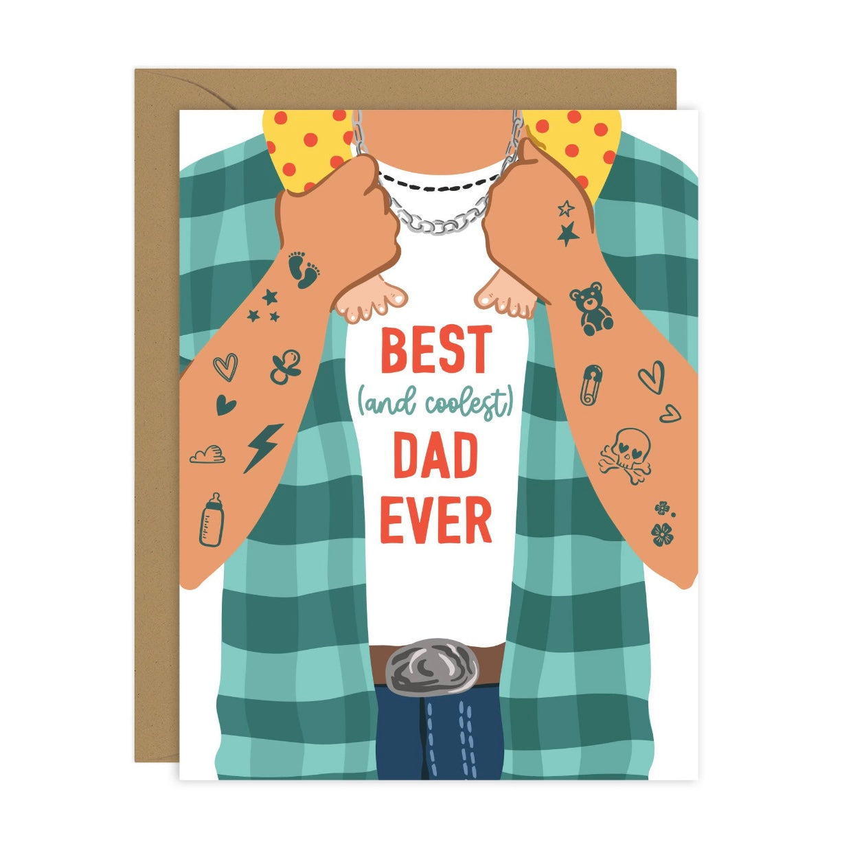 Best (and coolest) Dad Ever - Father’s Day Card (A2)