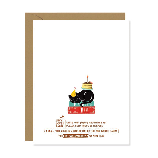 While You Read - Funny Birthday Card For Book Lovers