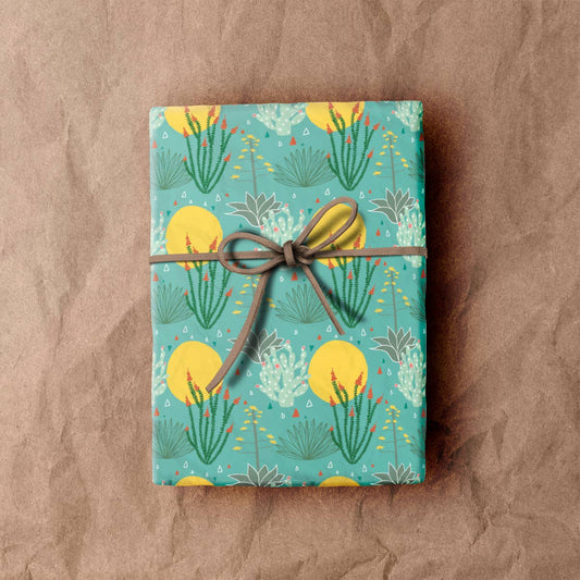 Ocotillo Wrapping Paper Sheet