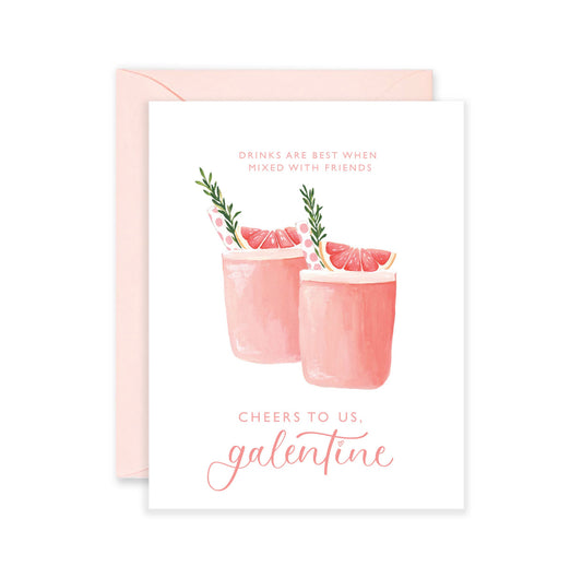 Pink Cocktails - Galentine’s Day Card