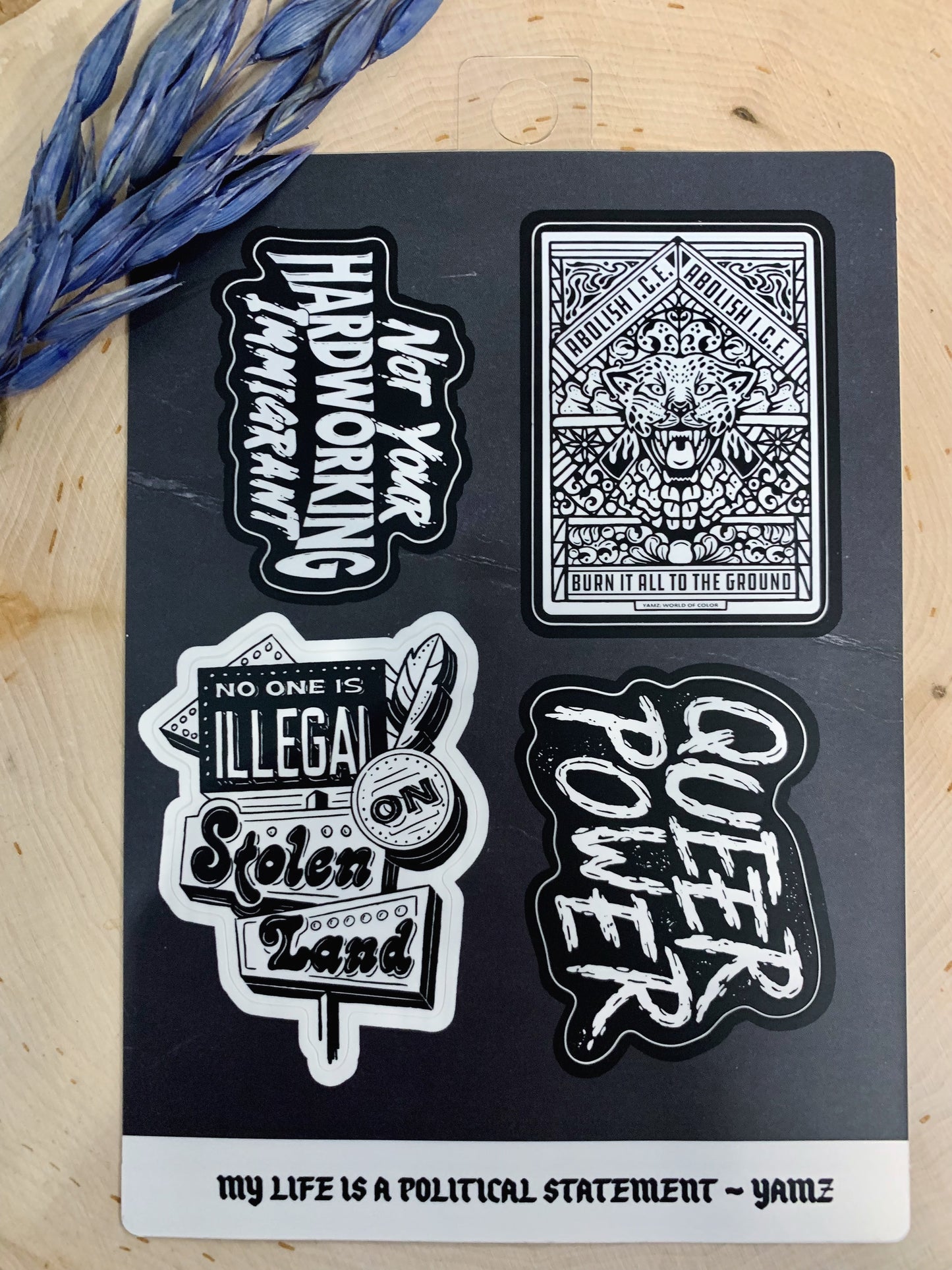 My Life Is A Political Statement Sticker Pack